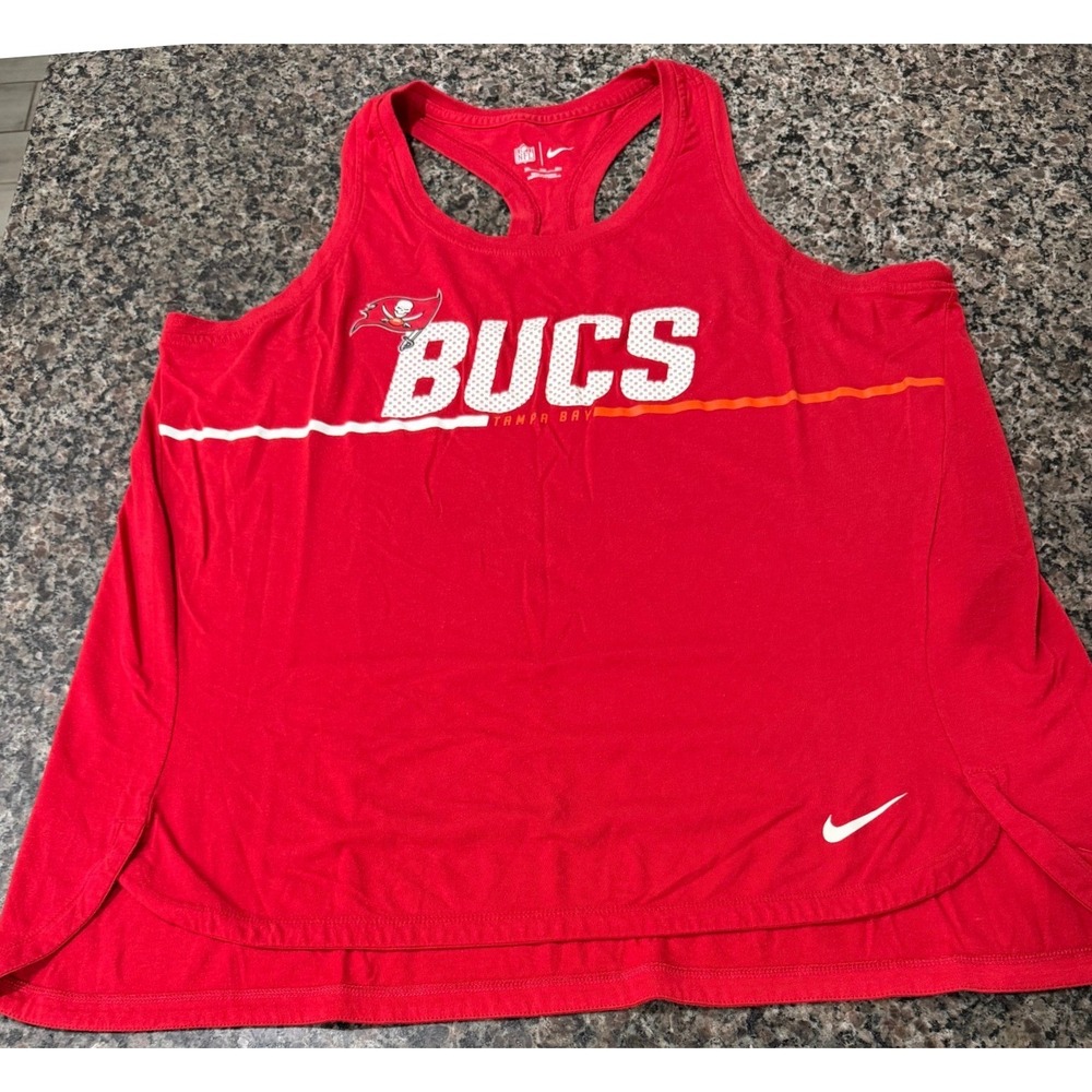 Nike Tampa Bay Buccaneers Bucs NFL Tank Top Red Racerback Womens XXL